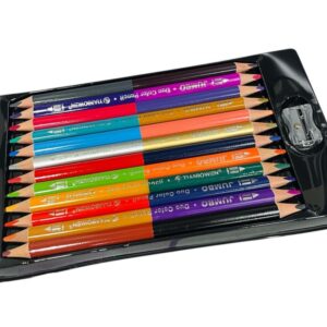 Colores Jumbo - 12 Lápices de Doble Color